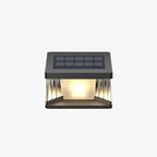 Ray Contemporary LED Rectangular Metal Wall Lamp Post, Black
