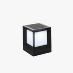 Ray Modern Simple Rectangle Metal Outdoor Floor Lamp, Black
