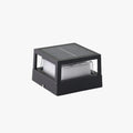 Ray Modern Cube/Cylinder Metal Lamp Outdoor, Black