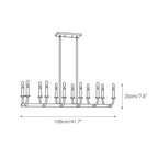Xenuvyh Modern Minimalist Vintage Industrial Metal Chandelier