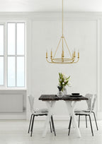 Xenuvyh Modern Minimalist Vintage Industrial Metal Chandelier