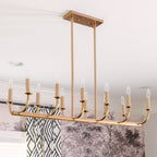 Xenuvyh Modern Minimalist Vintage Industrial Metal Chandelier