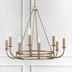 Xenuvyh Modern Minimalist Vintage Industrial Metal Chandelier