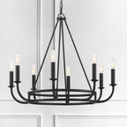 Xenuvyh Modern Minimalist Vintage Industrial Metal Chandelier