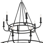 Xenuvyh Modern Minimalist Vintage Industrial Metal Chandelier