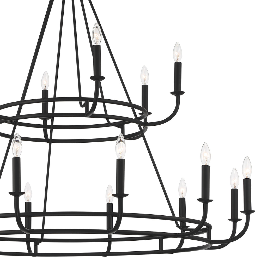 Xenuvyh Modern Minimalist Vintage Industrial Metal Chandelier