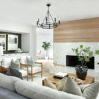 Xenuvyh Modern Minimalist Vintage Industrial Metal Chandelier