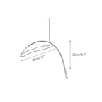 Rauduvyu Modern Minimalist Leaf Black Metal Chandelier