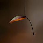 Rauduvyu Modern Minimalist Leaf Black Metal Chandelier