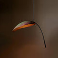 Rauduvyu Modern Minimalist Leaf Black Metal Chandelier