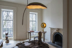 Rauduvyu Modern Minimalist Leaf Black Metal Chandelier