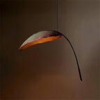 Rauduvyu Modern Minimalist Leaf Black Metal Chandelier