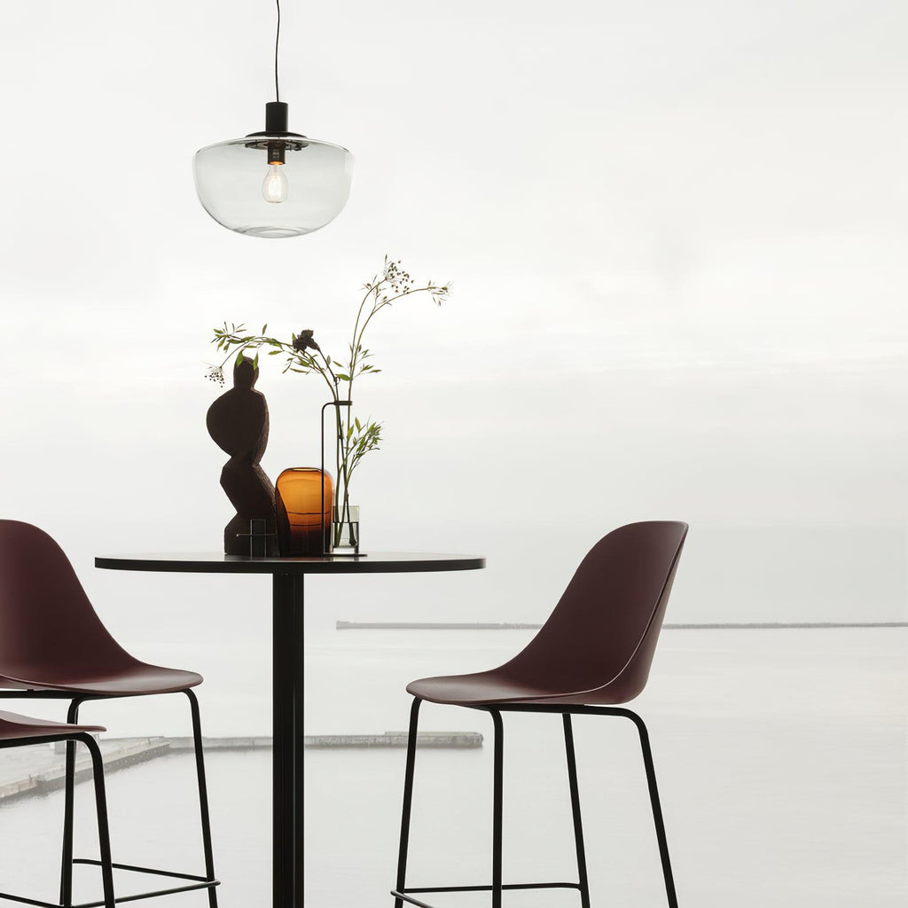 Pendant Lamp Glass Dome Metal Mount Minimalist Relax