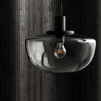 Pendant Lamp Glass Dome Metal Mount Minimalist Relax