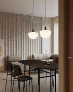 Pendant Lamp Glass Dome Metal Mount Minimalist Relax