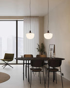 Pendant Lamp Glass Dome Metal Mount Minimalist Relax