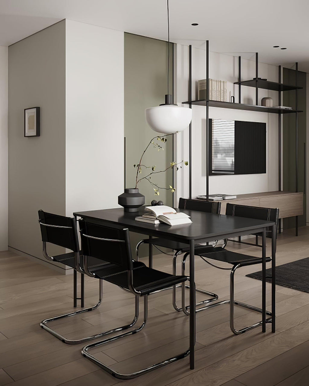 Pendant Lamp Glass Dome Metal Mount Minimalist Relax