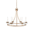 Yrvuvyh Vintage Industrial Luxury Brass Crystal Chandelier