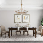 Yrvuvyh Vintage Industrial Luxury Brass Crystal Chandelier