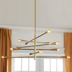 Sifuvyu Modern Minimalist Brass Metal Chandelier