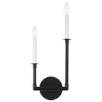 Alvuvyh Modern Minimalist Black Metal Wall Lamp