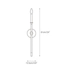 Alvuvyh Modern Minimalist Black Metal Wall Lamp