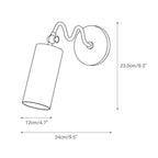 Vatnuvyu Modern Minimalist Fabric Metal Wall Lamp