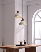 Pendant Lamp Textured Ceramic Shade Tapered Nordic Minimalist
