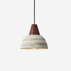Pendant Lamp Textured Ceramic Shade Tapered Nordic Minimalist