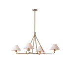 Ornuvyh Vintage Industrial Metal Fabric Chandelier