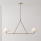 Ornuvyh Vintage Industrial Metal Fabric Chandelier