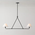 Ornuvyh Vintage Industrial Metal Fabric Chandelier