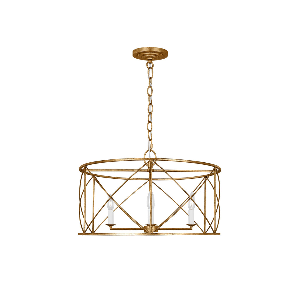 Waegnuvyu Modern Minimalist Vintage Industrial Metal Lantern Chandelier