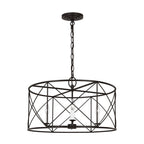 Waegnuvyu Modern Minimalist Vintage Industrial Metal Lantern Chandelier