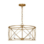 Waegnuvyu Modern Minimalist Vintage Industrial Metal Lantern Chandelier