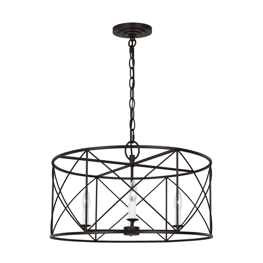 Waegnuvyu Modern Minimalist Vintage Industrial Metal Lantern Chandelier