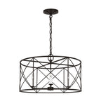 Waegnuvyu Modern Minimalist Vintage Industrial Metal Lantern Chandelier