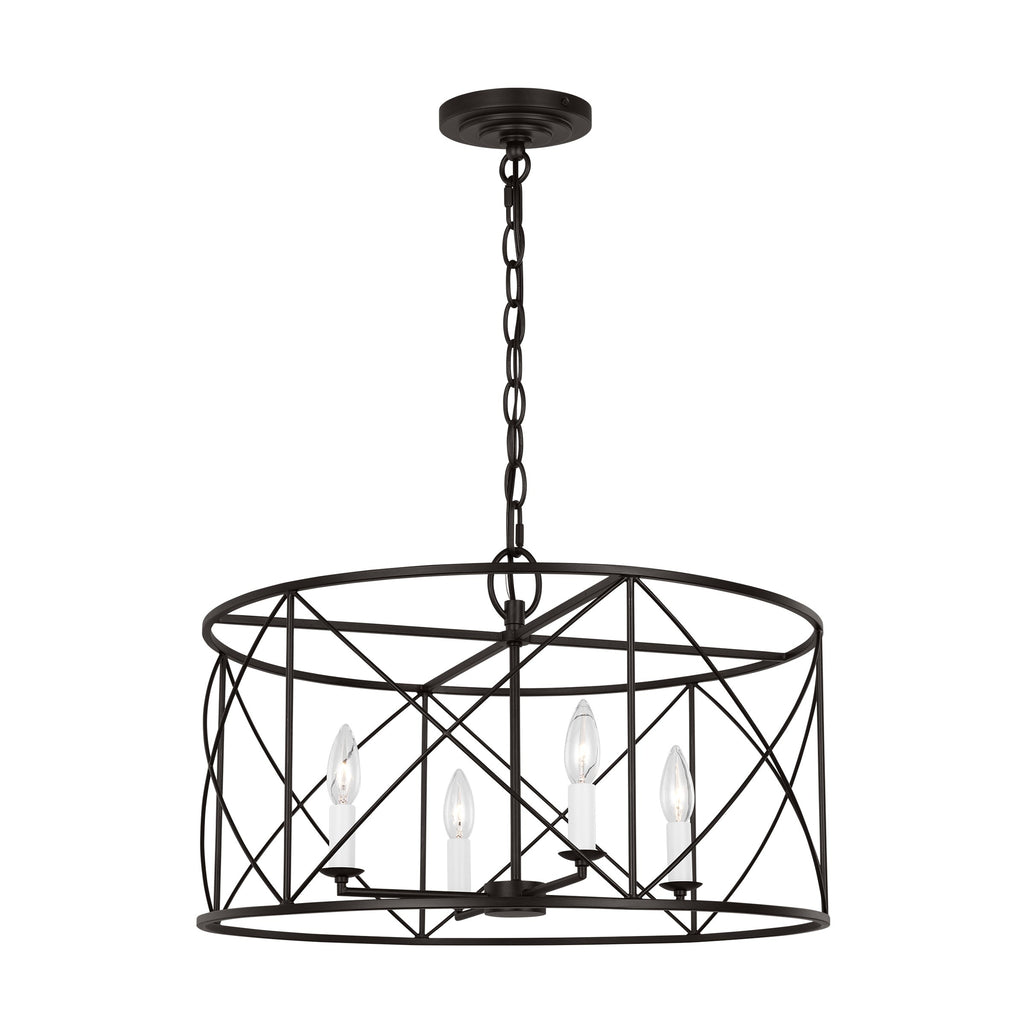 Waegnuvyu Modern Minimalist Vintage Industrial Metal Lantern Chandelier