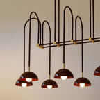 Blikuvyh Vintage Industrial Atelier Brass Metal Chandelier