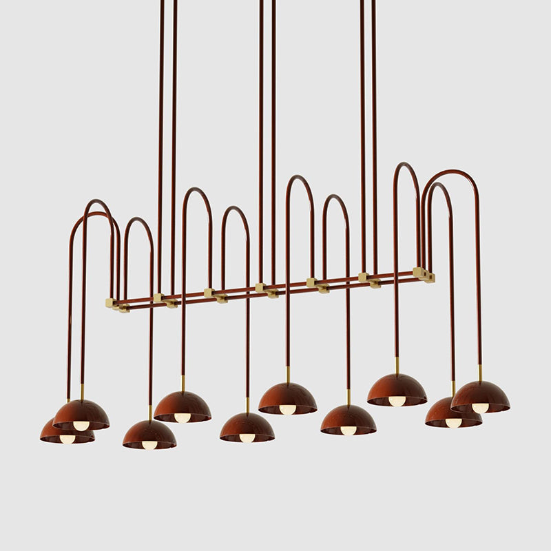Blikuvyh Vintage Industrial Atelier Brass Metal Chandelier