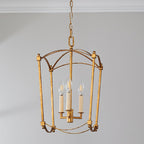 Xenuvyu Modern Minimalist Industrial Black Metal Lantern Pendant Lamp