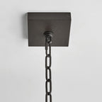 Xenuvyu Modern Minimalist Industrial Black Metal Lantern Pendant Lamp