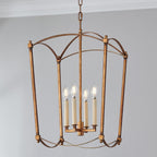 Xenuvyu Modern Minimalist Industrial Black Metal Lantern Pendant Lamp