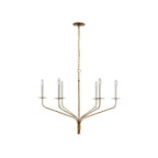 Caeluvyh Vintage Industrial Black Metal Chandelier