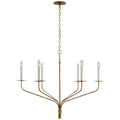 Caeluvyh Vintage Industrial Black Metal Chandelier