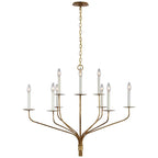 Caeluvyh Vintage Industrial Black Metal Chandelier