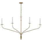 Caeluvyh Vintage Industrial Black Metal Chandelier