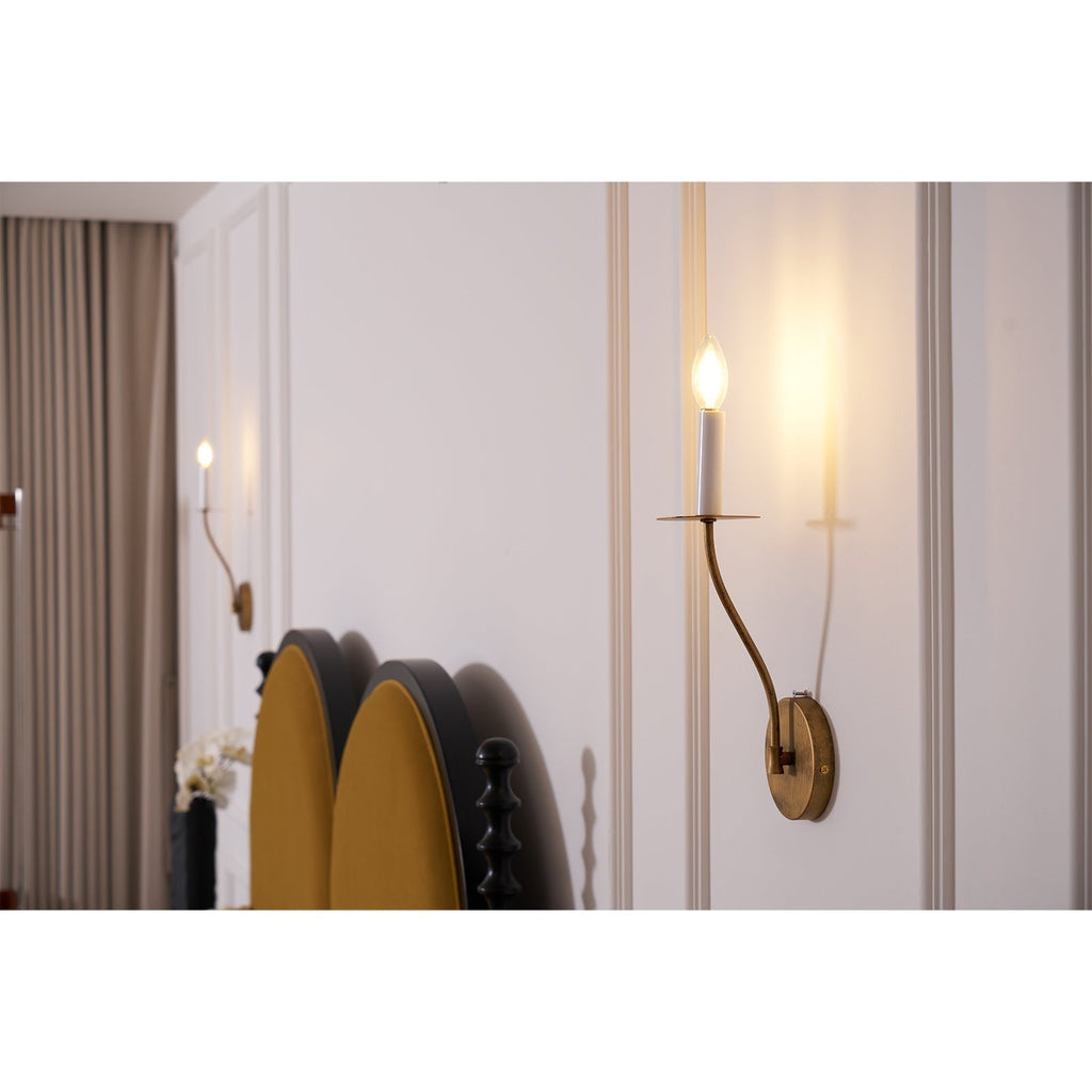Eirikuvyh Modern Minimalist Vintage Industrial Metal Wall Lamp
