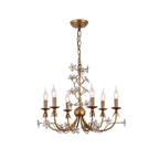 Ornuvyu Postmodern Luxury Clear Metal Crystal Chandelier