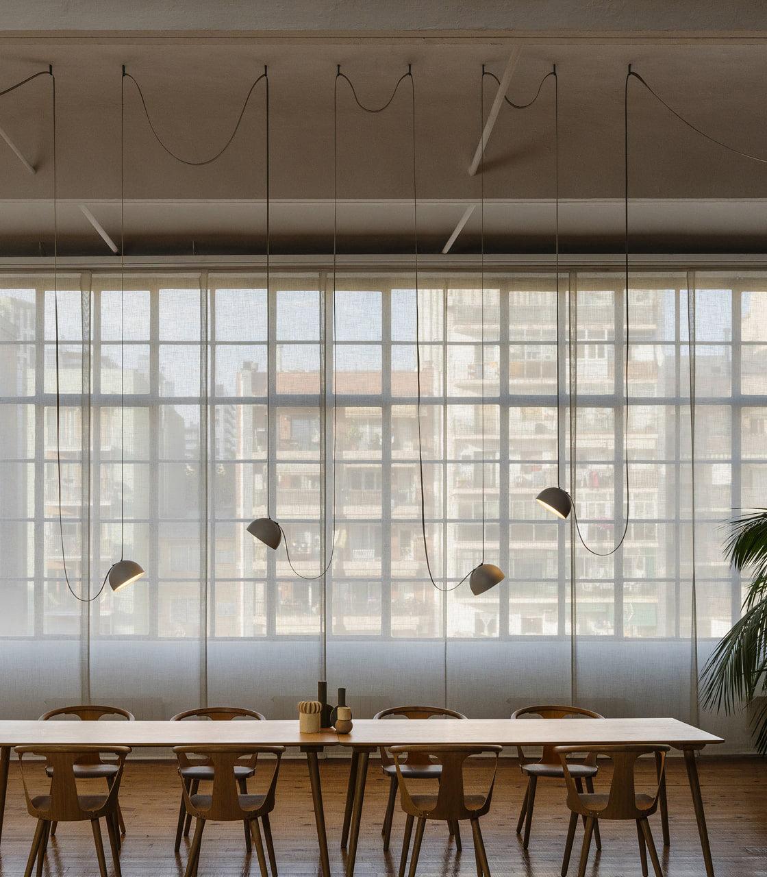 Cog Modern Minimalist Combination Leather Pendant Light